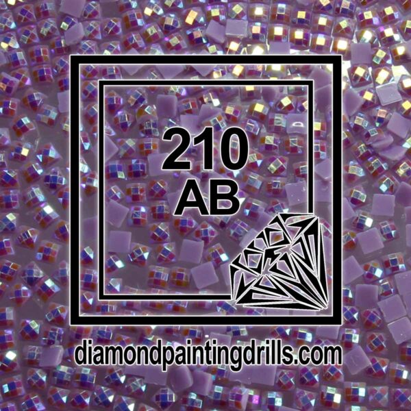 DMC 210 Square AB Drills Lavender Medium