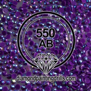 DMC 550 Round AB Drills Violet Very Dark