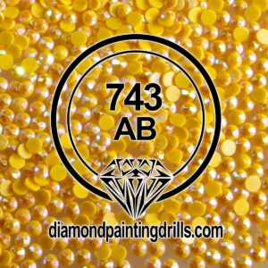 DMC 743 Round AB Drills Yellow Medium