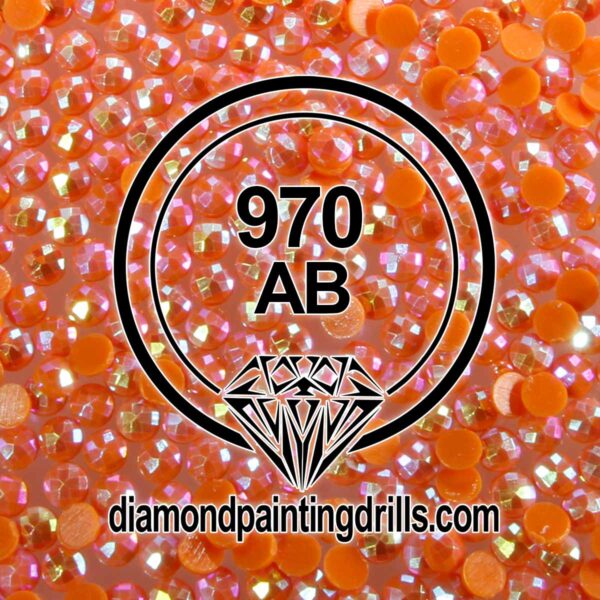DMC 970 Round AB Drills Pumpkin Light