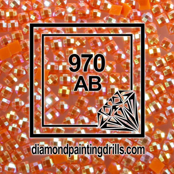 DMC 970 Square AB Drills Pumpkin Light