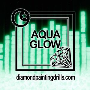 Aqua Square Glow in the Dark Diamond Painting Drills