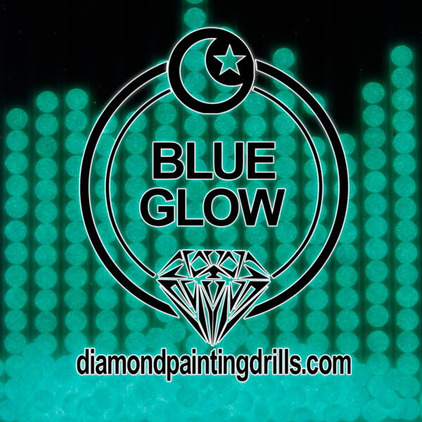 Blue Round Glow in the Dark Diamond Painting Drills