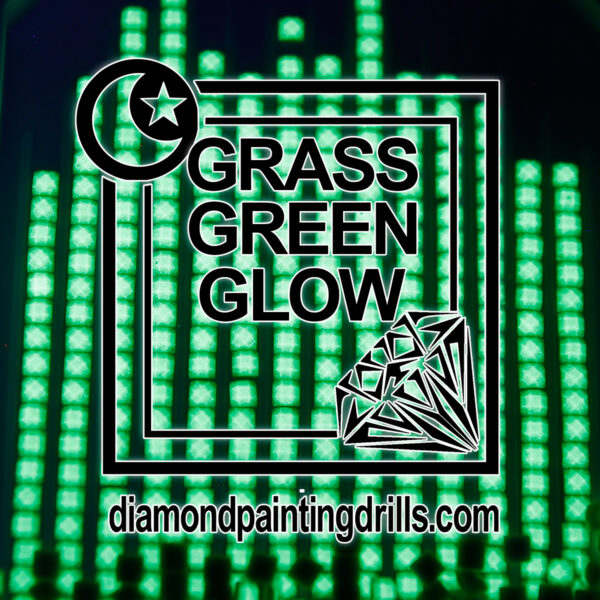Grass Green Square Glow in the Dark Diamond Painting Drills