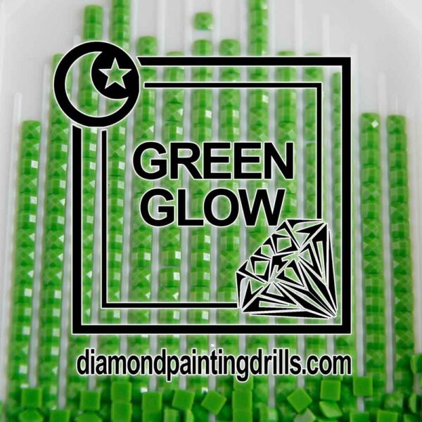 Green Square Glow in the Dark Drills