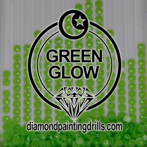 Green Round Glow in the Dark Diamond Painting Drills