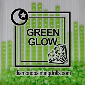Green Square Glow in the Dark Diamond Painting Drills