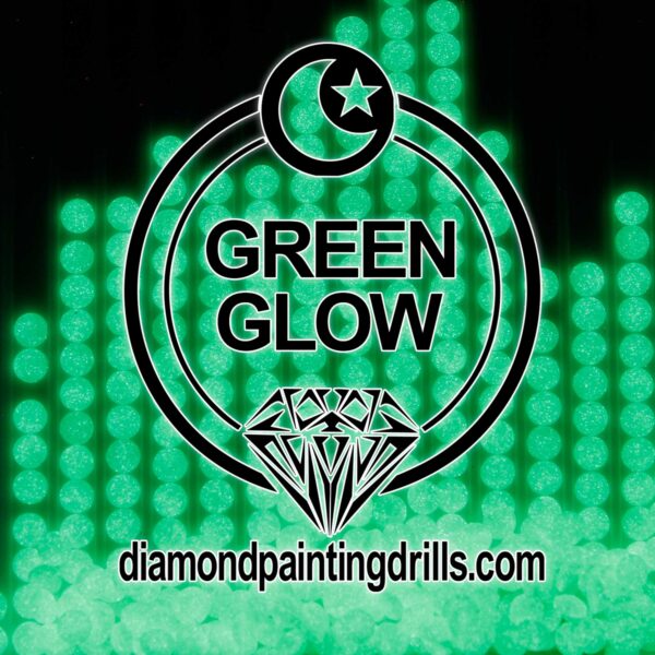 Green Round Glow in the Dark Diamond Painting Drills