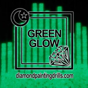 Green Square Glow in the Dark Diamond Painting Drills