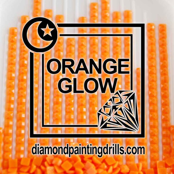 Orange Square Glow in the Dark Drills