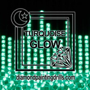 Turquoise Square Glow in the Dark Diamond Painting Drills