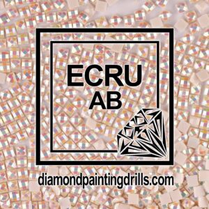 ECRU Off White Square AB Drills