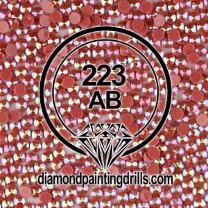 DMC 223 Shell Pink Light Round AB Drills