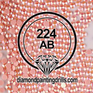 DMC 224 Round AB Drills Shell Pink Very Light