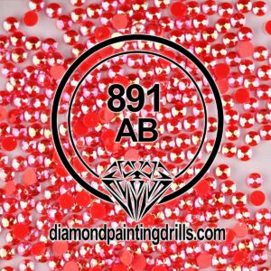 DMC 891 Carnation Dark Round AB Drills