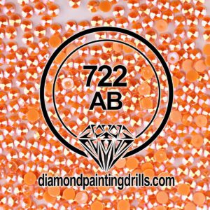DMC 722 Orange Spice Light Round AB Drills