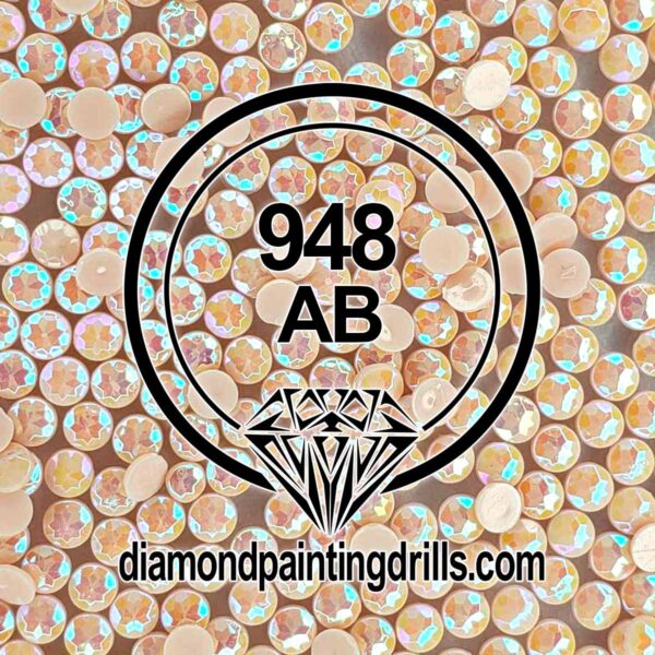 DMC 948 Round AB Diamond Painting Drills