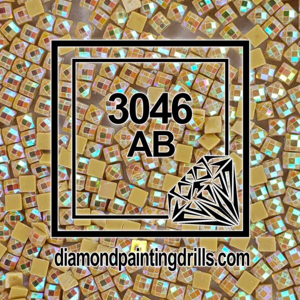 DMC 3046 Yellow Beige - Medium Square AB Diamond Painting Drills