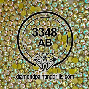 DMC 3348 Yellow Green - Light Round AB Diamond Painting Drills