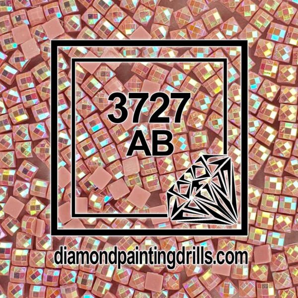 DMC 3727 Antique Mauve - Light Square AB Diamond Painting Drills