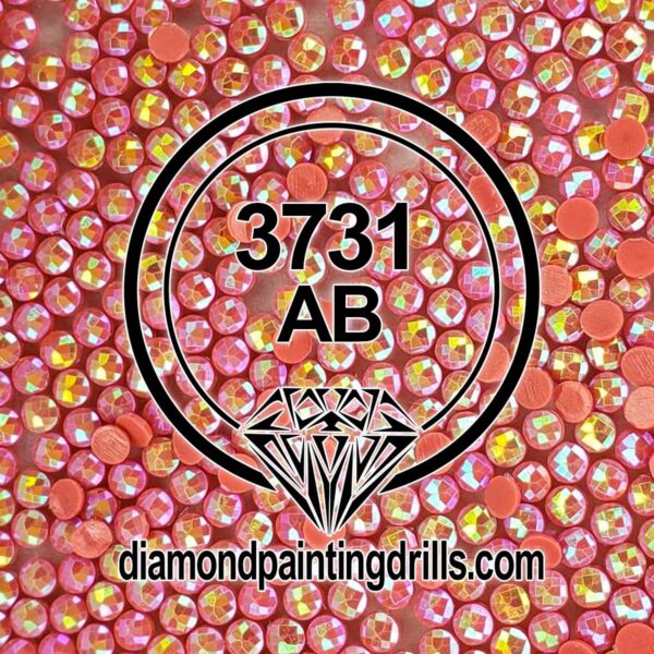 DMC 3731 Dusty Rose - Very Dark Round AB Diamond Painting Drills