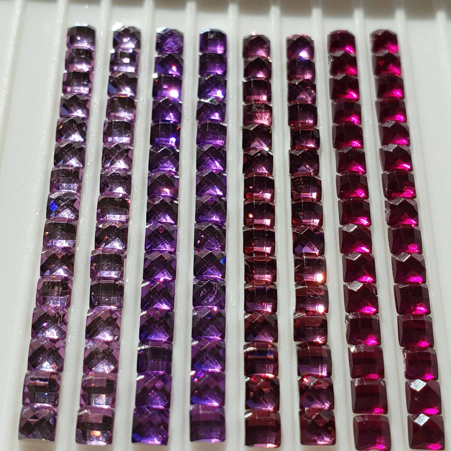 Square Crystal Drills Purples Diamond Painting Drills