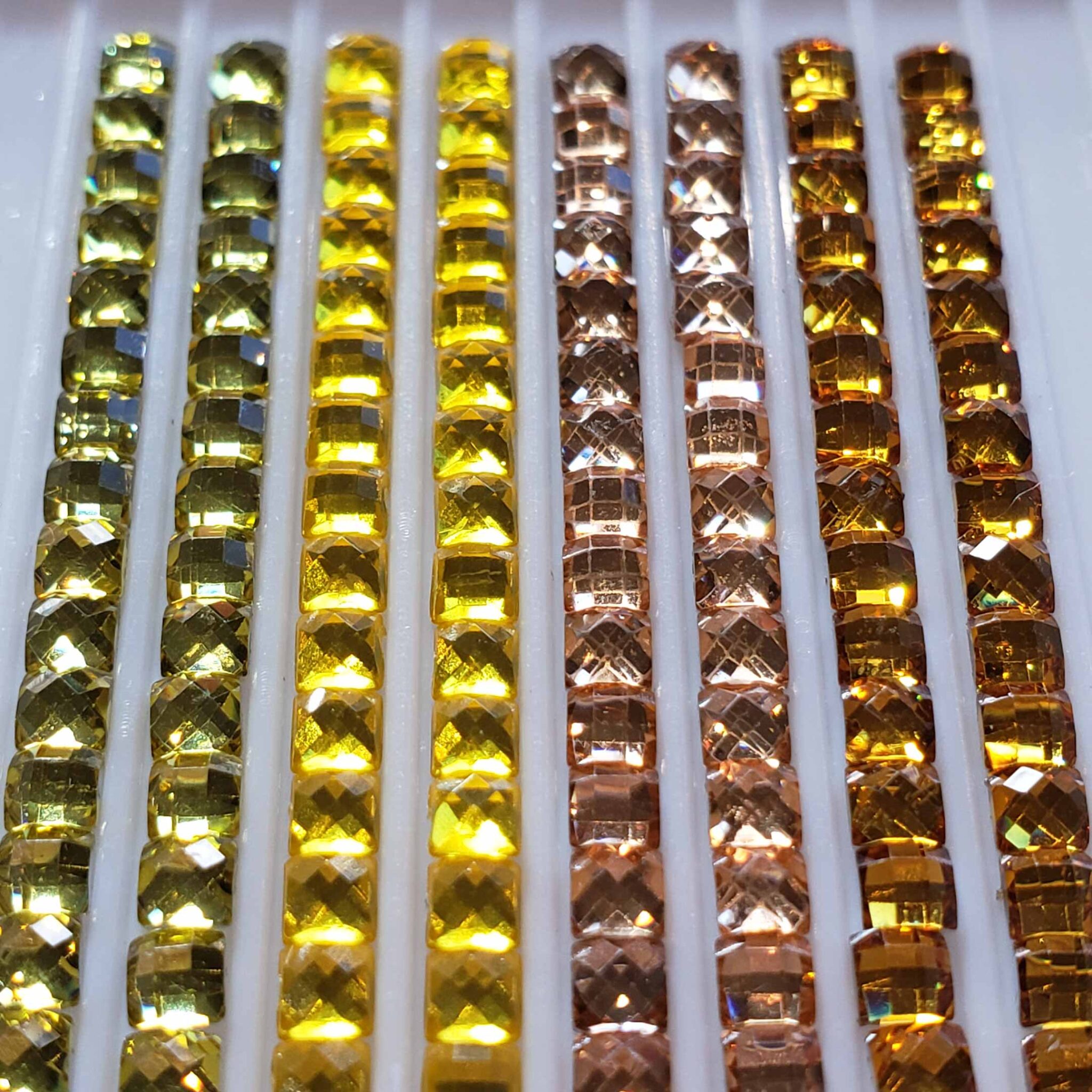 Square Crystal Drills Yellows Diamond Painting Drills