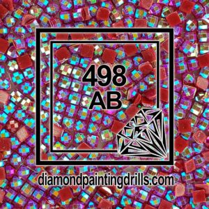 DMC 498 Square AB Diamond Painting Drills