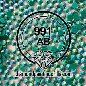 DMC 991 Aquamarine - Dark Round AB Drills