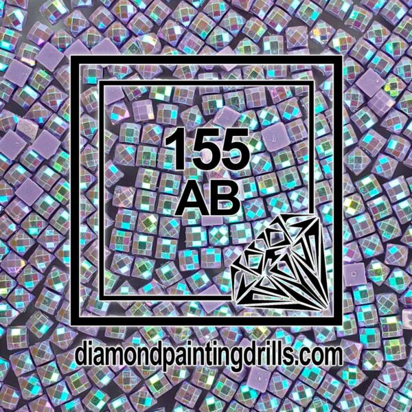 DMC 155 Forget-me-not Blue Square AB Drill for Diamond Painting