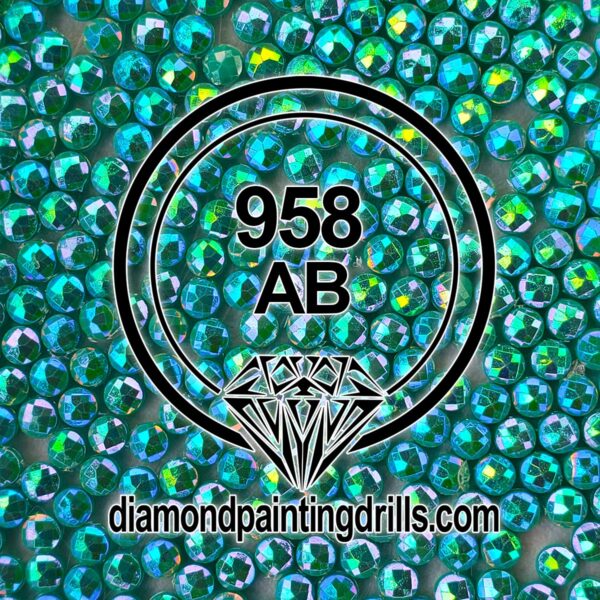 DMC 958 AB Diamond Painting Drills
