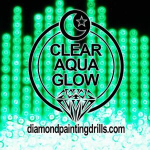 Aqua Round Glow in the Dark Diamond Painting Drills