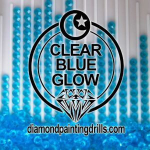 Blue Round Glow in the Dark Diamond Painting Drills