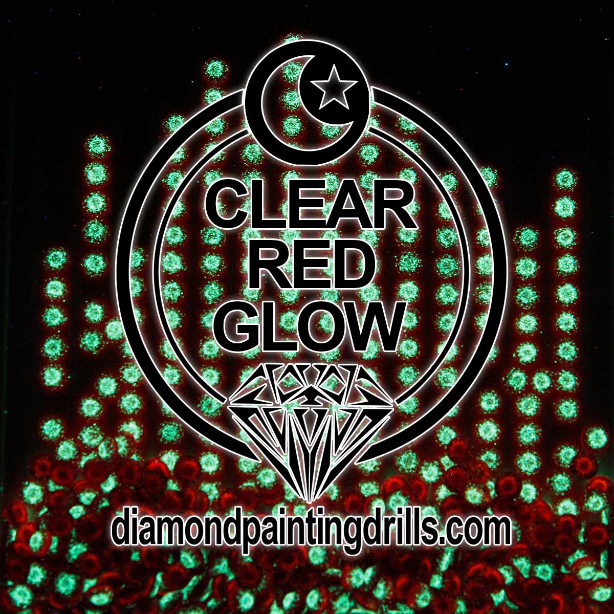Aqua Clear Glow in the Dark Round Drills - Diamond Painting Drills