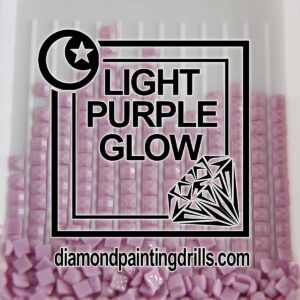 Purple Square Glow in the Dark Diamond Painting Drills