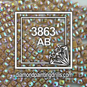 DMC 3863 Square AB Diamond Painting Drills