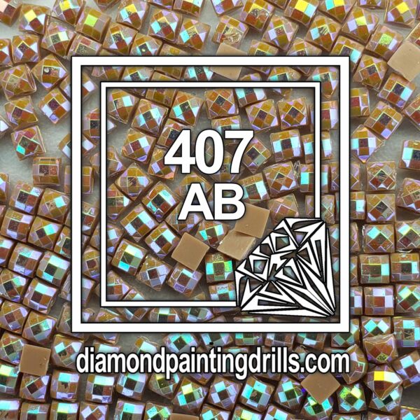 DMC 407 Square AB Diamond Painting Drills