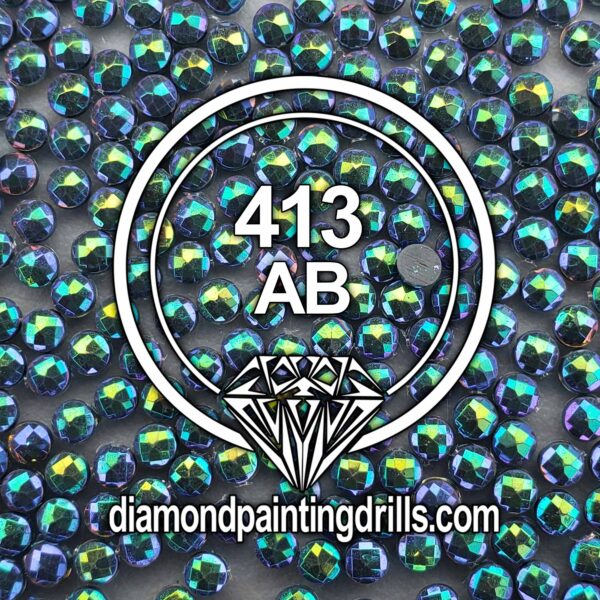 DMC 413 Round AB Diamond Painting Drills