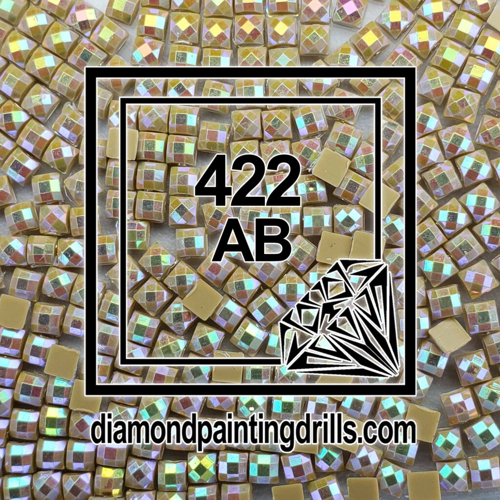 DMC 422 Hazelnut Brown Light Square AB Diamond Painting Drills