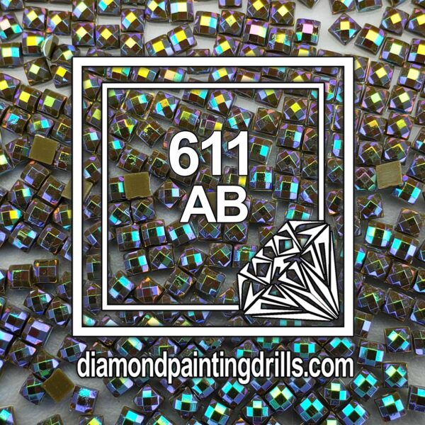 DMC 611 Square AB Diamond Painting Drills