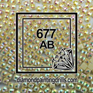 DMC 677 Square AB Diamond Painting Drills