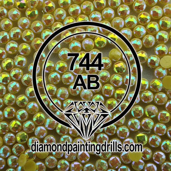 DMC 744 Round AB Diamond Painting Drills