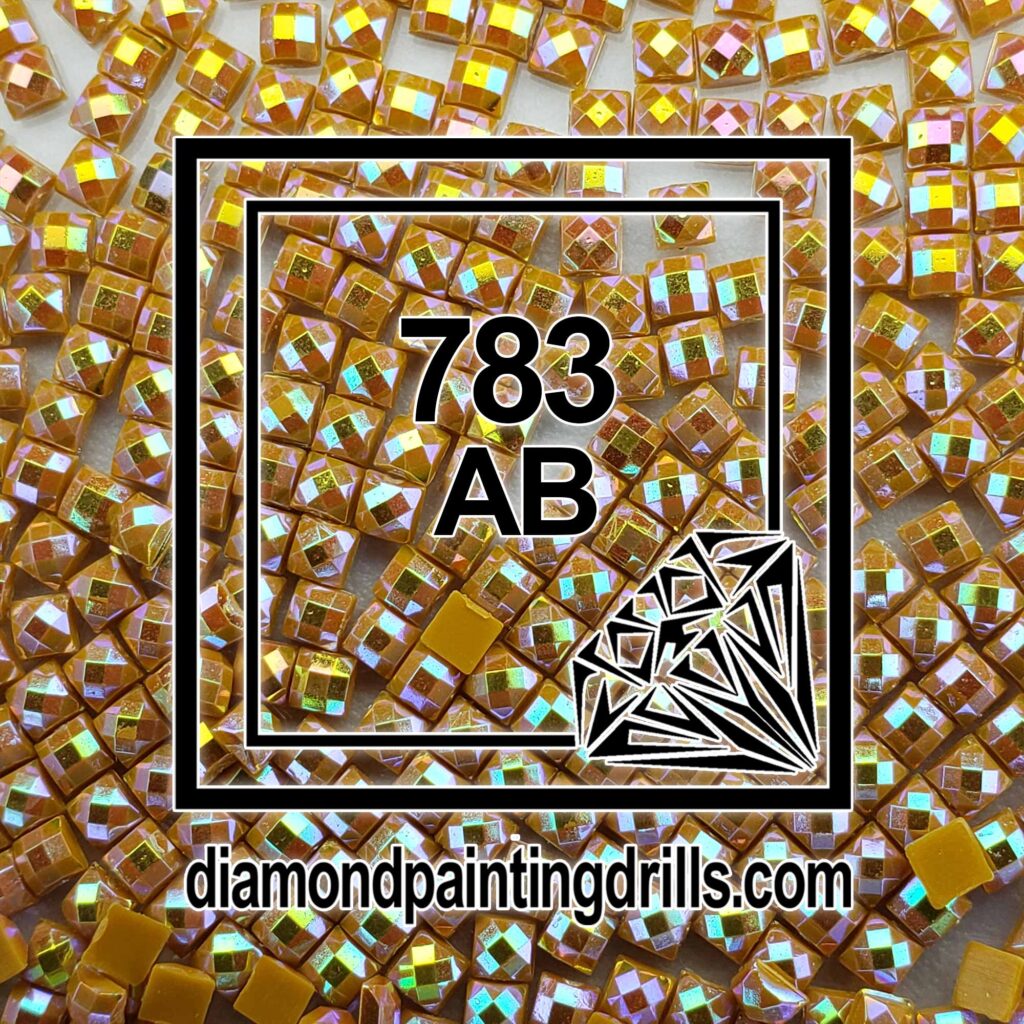 DMC 783 Topaz Medium Square AB Diamond Painting Drills dmc-783-topaz-medium-square-ab-diamond-painting-drills
