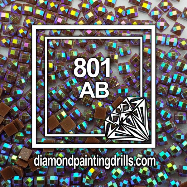 DMC 801 Square AB Diamond Painting Drills