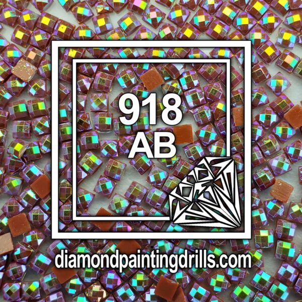 DMC 918 Square AB Diamond Painting Drills