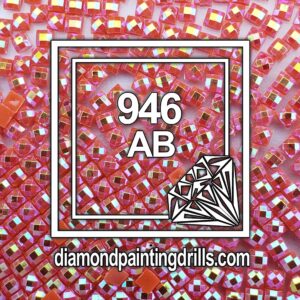 DMC 946 Square AB Diamond Painting Drills