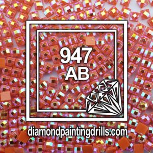 DMC 947 Square AB Diamond Painting Drills
