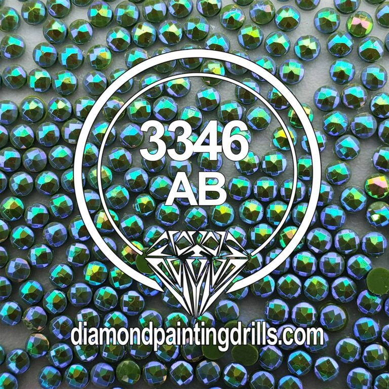 3346 Hunter Green Round AB Diamond Painting Drills