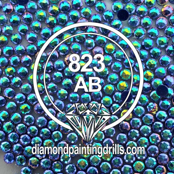 DMC 823 Blue - Dark Round AB Drills