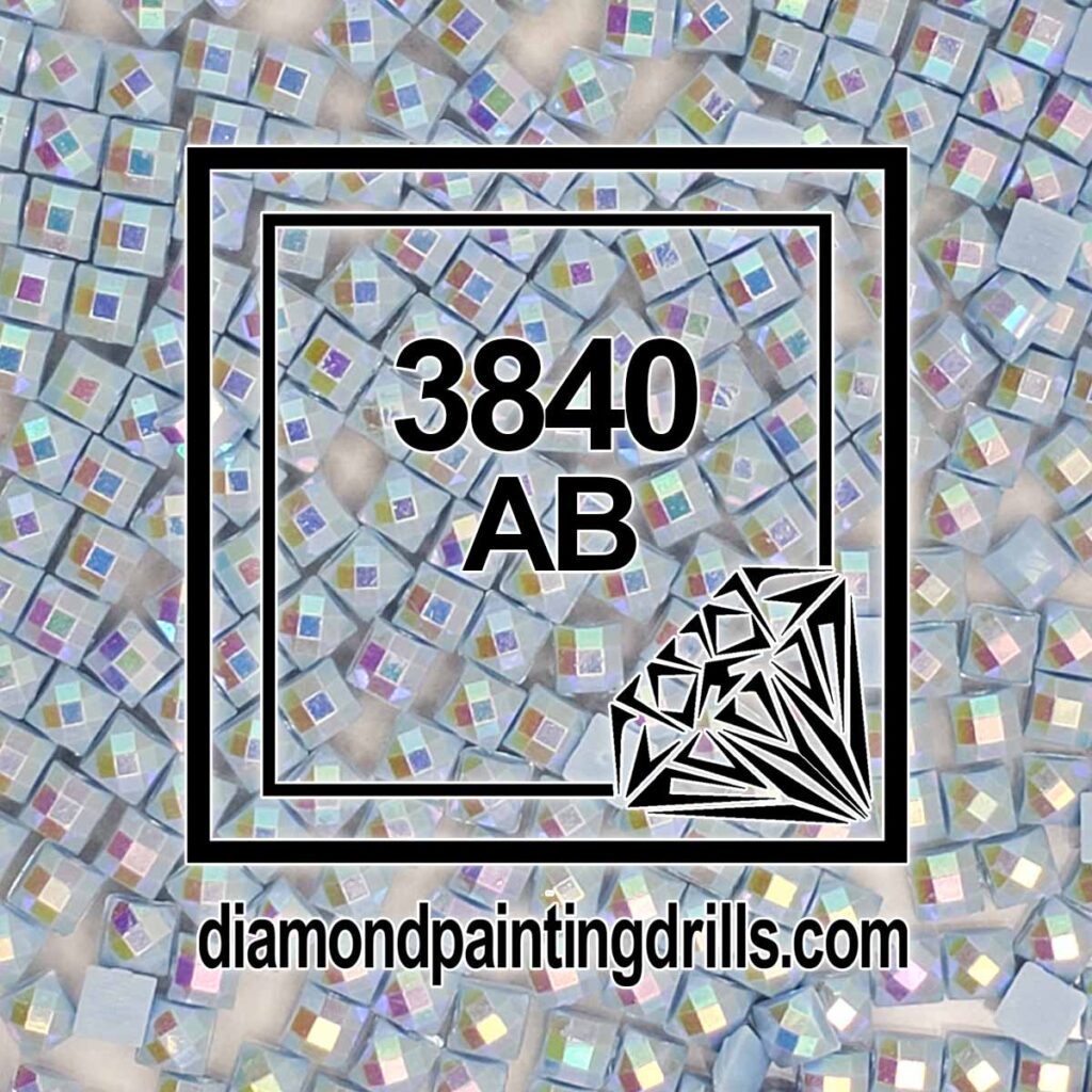 3840 Lavender Blue Light Square AB Diamond Painting Drills
